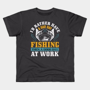 No bad days fishing! Kids T-Shirt